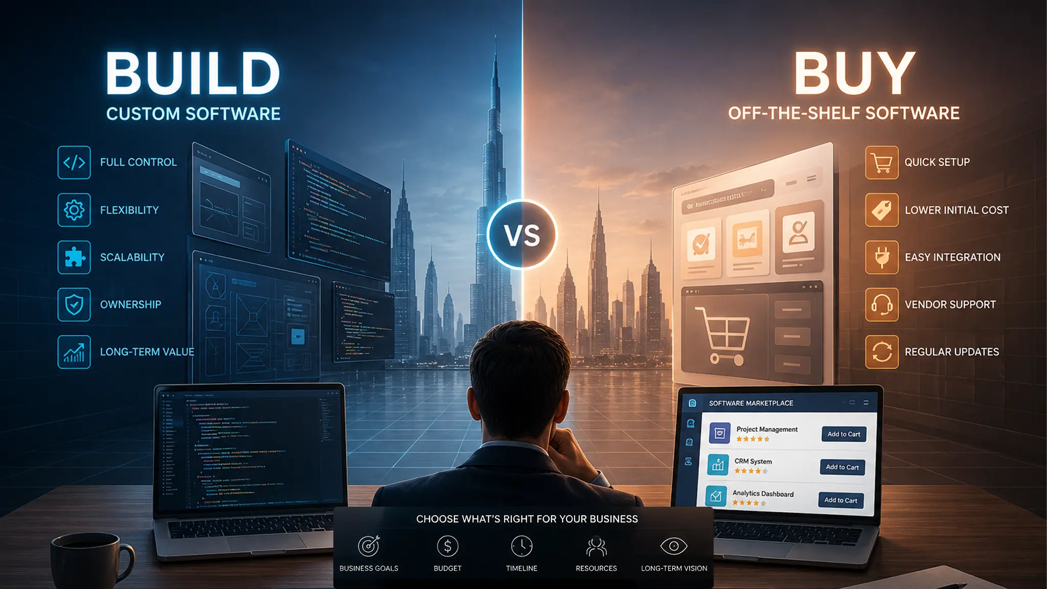 Build vs Buy Software: Driving Enterprise Growth in the UAE | Forchunex